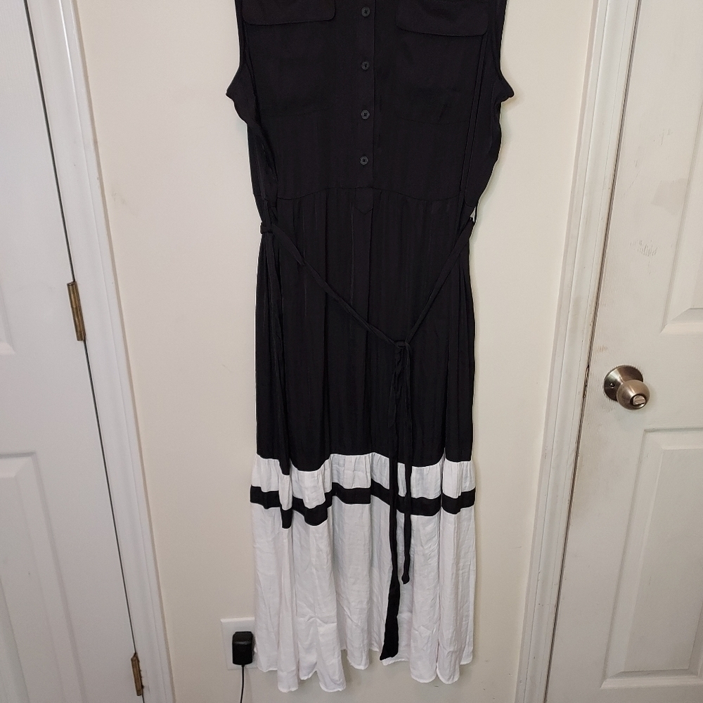 SIMPLY Vera Wang tiered flowy midi dress Sz-XL - Picture 2 of 12